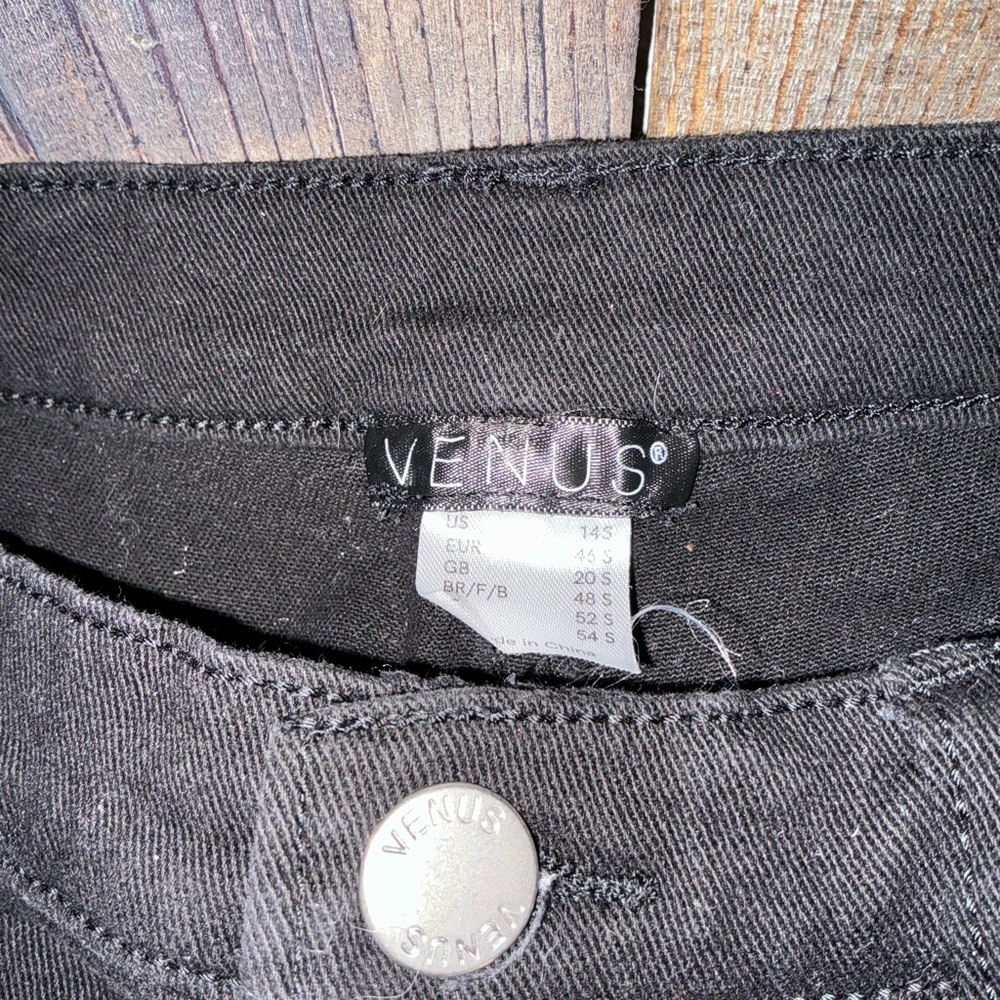 VENUS Charcoal Denim Pants